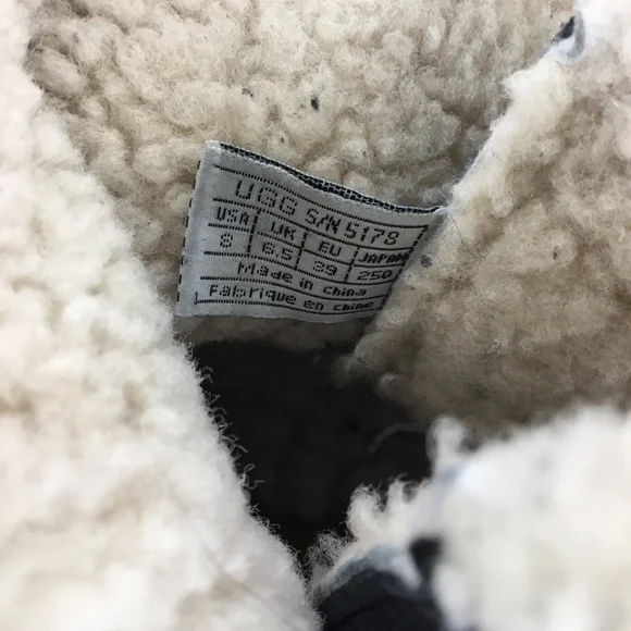 Ugg Women's Black Cove 5178 Suede Fur Ankle Winter Boot - Picture 7 of 12